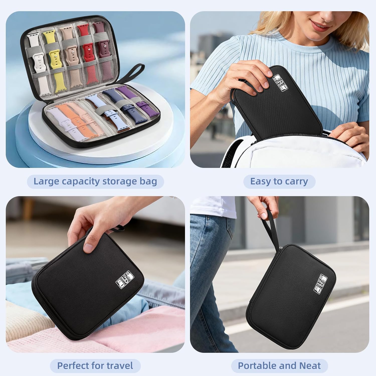 18 Pack Sport Band Compatible with Apple Watch Bands for Women 40mm 42mm 41mm 38mm, Soft Slicone Waterproof Strap Accessories with Organizer for iWacth Series 11 10 9 8 7 6 5 4 3 2 1 SE