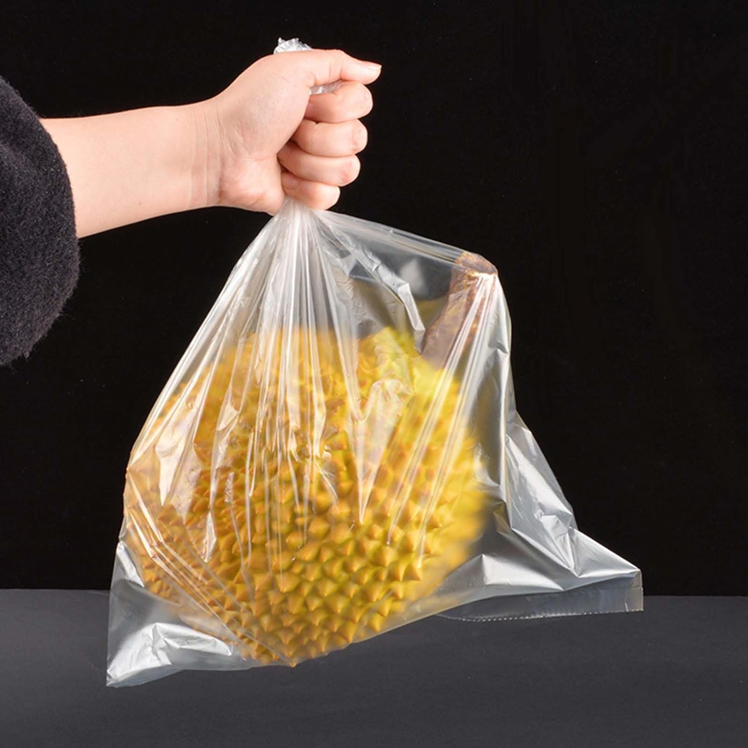 350 Bags/Roll - 30x50cm(12x20in) Clear Plastic Bags for Groceries, Transparent Produce Bag for Fruits Vegetable Kitchen Food Storage, Small Reusable Poly Packing Bags - Image 4