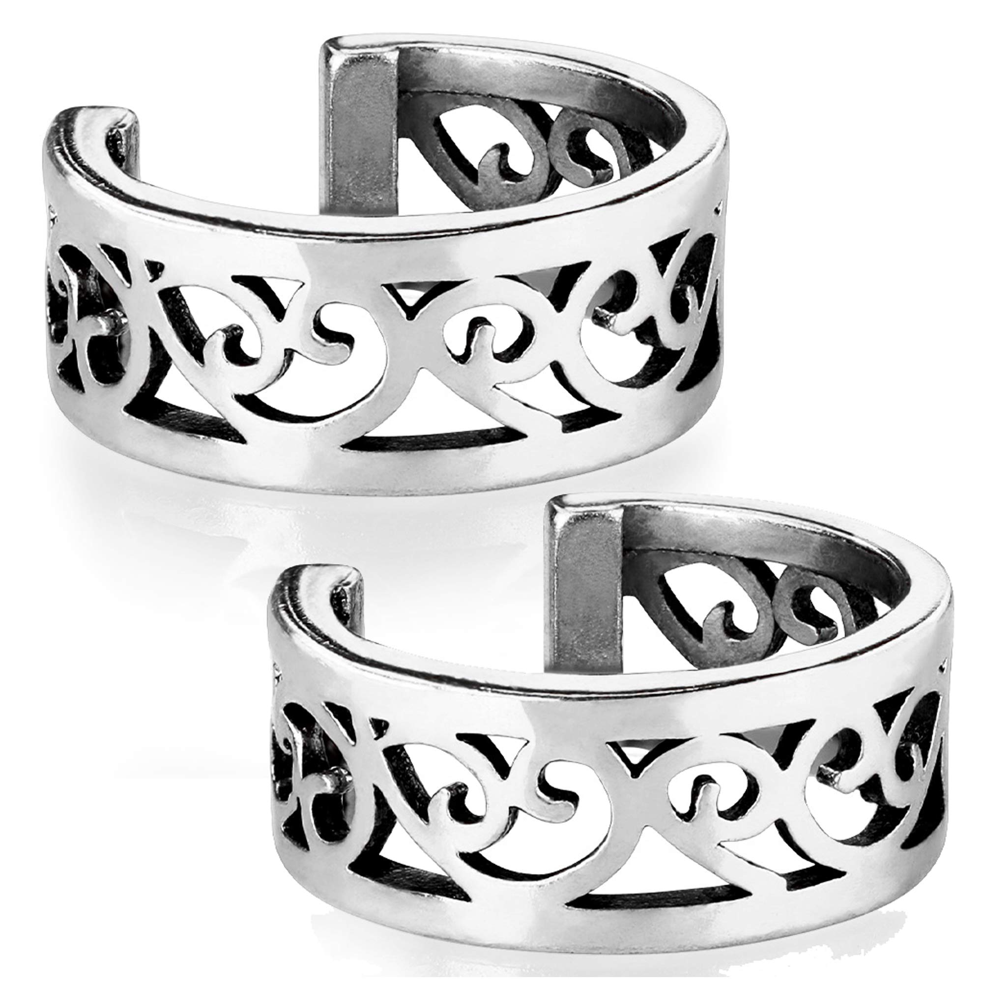 Via Mazzini Cut-Out Design Non Piercing Ear Cuff Earrings For Women And Girls (ER0444) 1 Pair (B00QKHZX54) Amazon Price History, Amazon Price Tracker