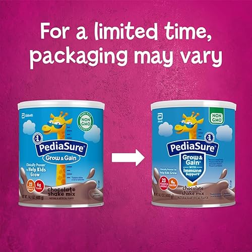 Miniatura 2 de PediaSure Grow & Gain - Mezcla en polvo con apoyo inmunológico, 23 vitaminas y minerales, 0.23 onzas de proteína, sin OMG, sin gluten, nutrición
