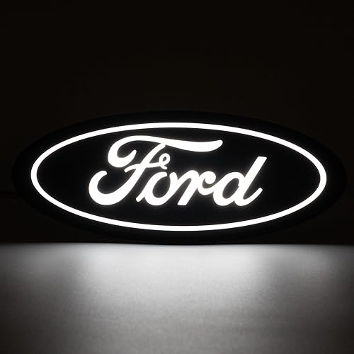 Miniatura 8 de Putco Emblema LED delantero iluminado 92701 para Ford Super Duty – Compatible con modelos Super Duty 2011-2025 sin cámara frontal.
