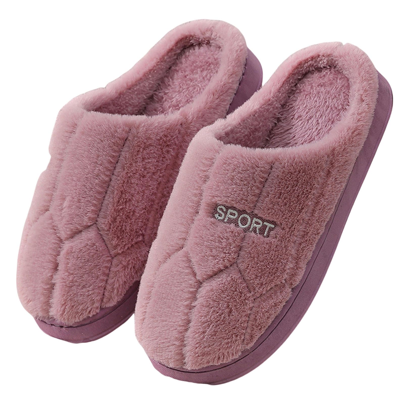 Ciabatte Donna Invernali Autunno Coppia di Case Indoor Pantofole di Lana Scarpe Calde Confinamento Non Slittamento più Velluto da Uomo Pantofole da Uomo-Dark Brown-1-42-43