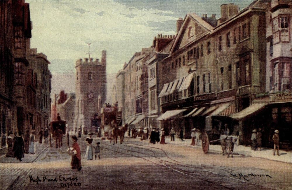 Oxford 1905 Carfax & High Street Poster Print by William Matthison (24 x 36)