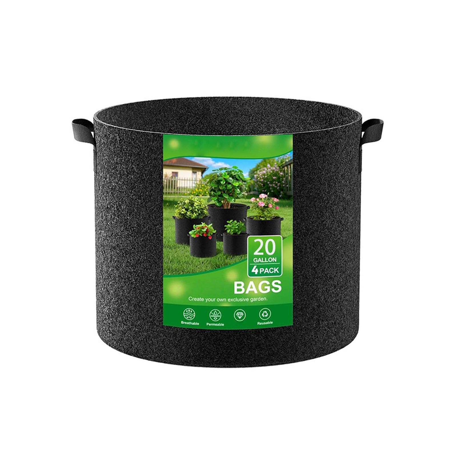 Pots de plantation en tissu épais et robuste pour la culture durable au jardin