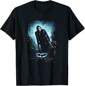新品タグ付き The Dark Knight Black & Blue Tee THE DARK KNIGHT Logo T-shirt – DC Shop