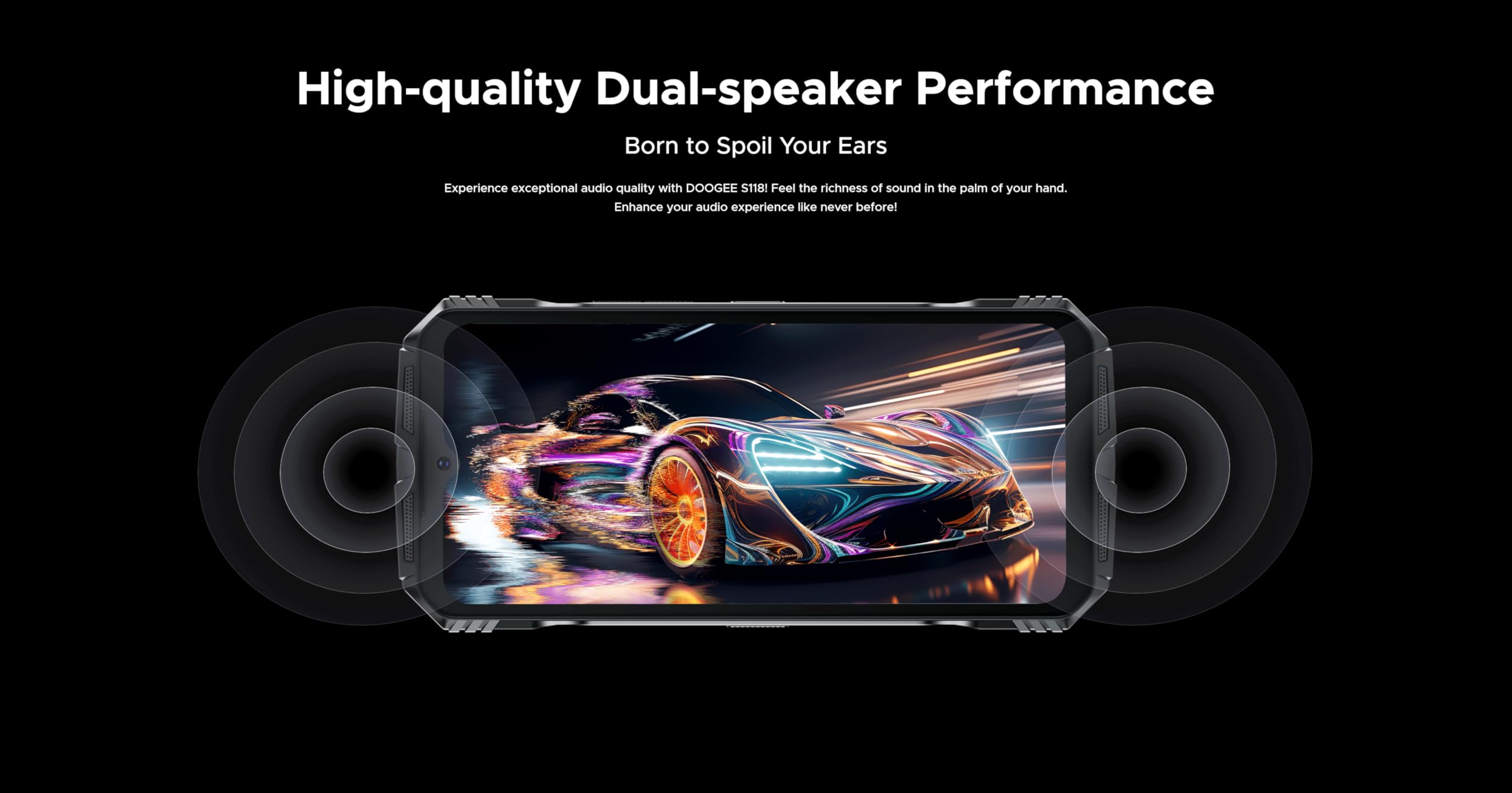 S118 Plus Móviles 4G Libres, 10800 mAh, Helio G100 32GB + 512GB, 6.58" FHD+, 50 MP + (12 MP Night Vision) + 32 MP Smartphones Libres, Android 14, NFC Negro