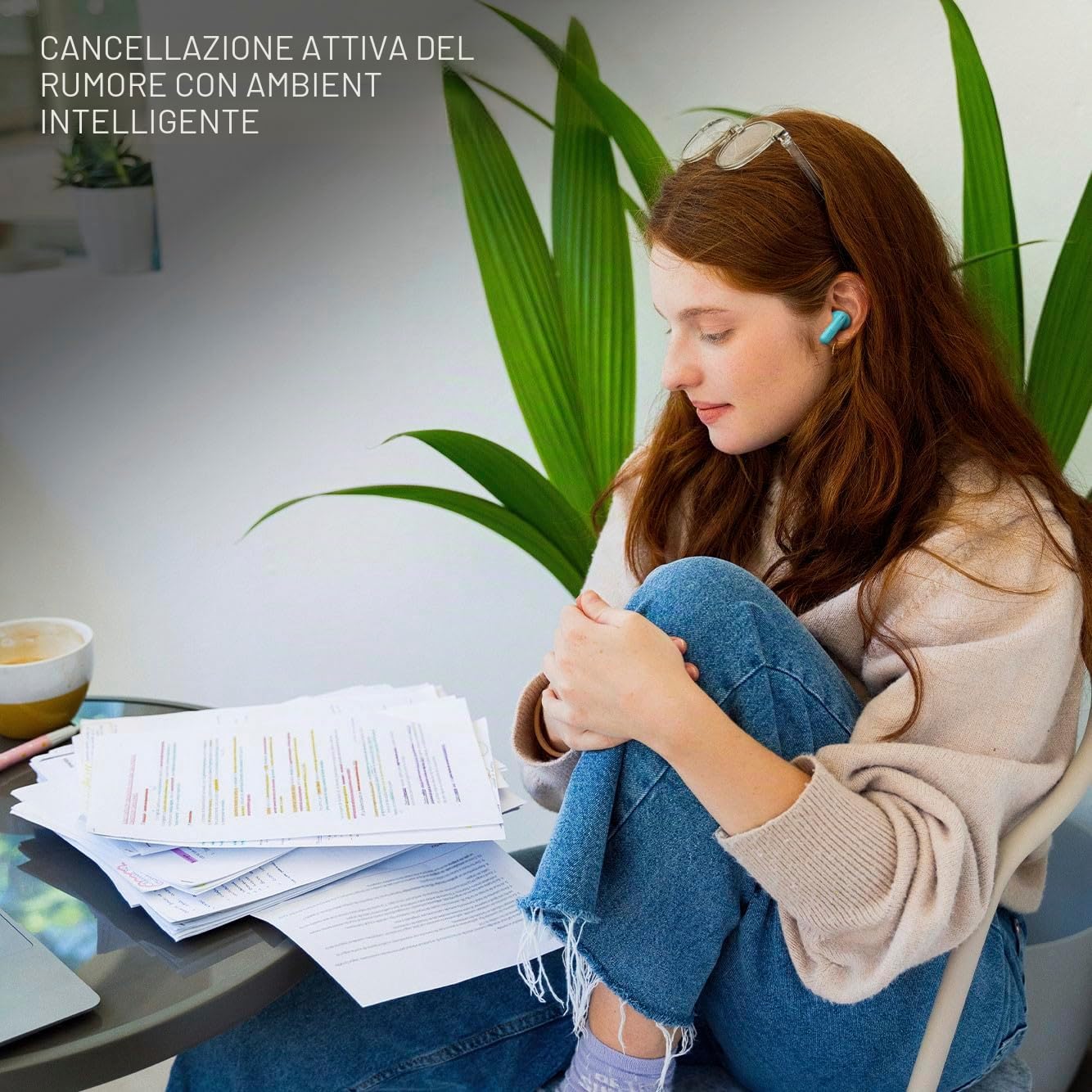 JBL Vibe Beam 2 - Auricolari con cancellazione del rumore, colore: Nero