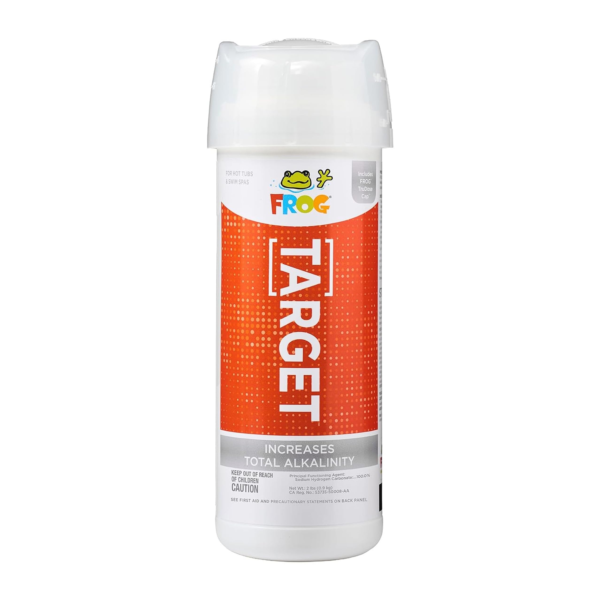 FROG Target Total Alkalinity Increaser for Hot Tubs and Swim Spas - 2 lb Bottle with TruDose Measuring Cap for Easy Maintenance & Balancing - 1 Pack