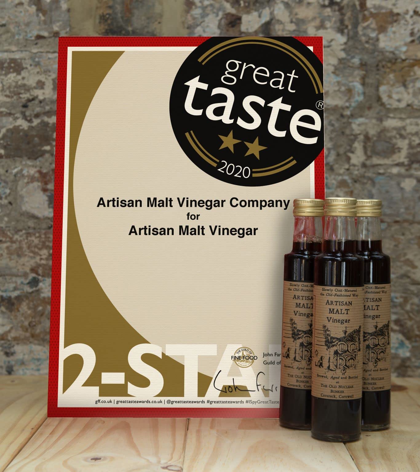Artisan Malt Vinegar (Vinaigre de Malt) 3x250ml