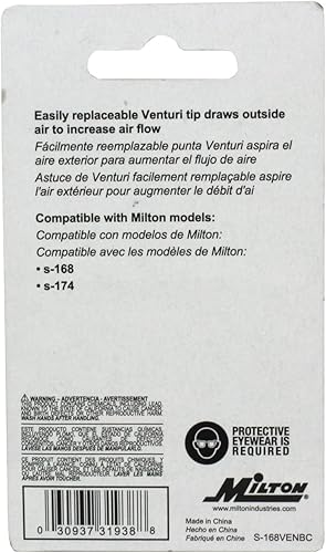 Miniatura 3 de Milton S-168VEN KWIK-CHANGE Pistola de soplado Punta Venturi
