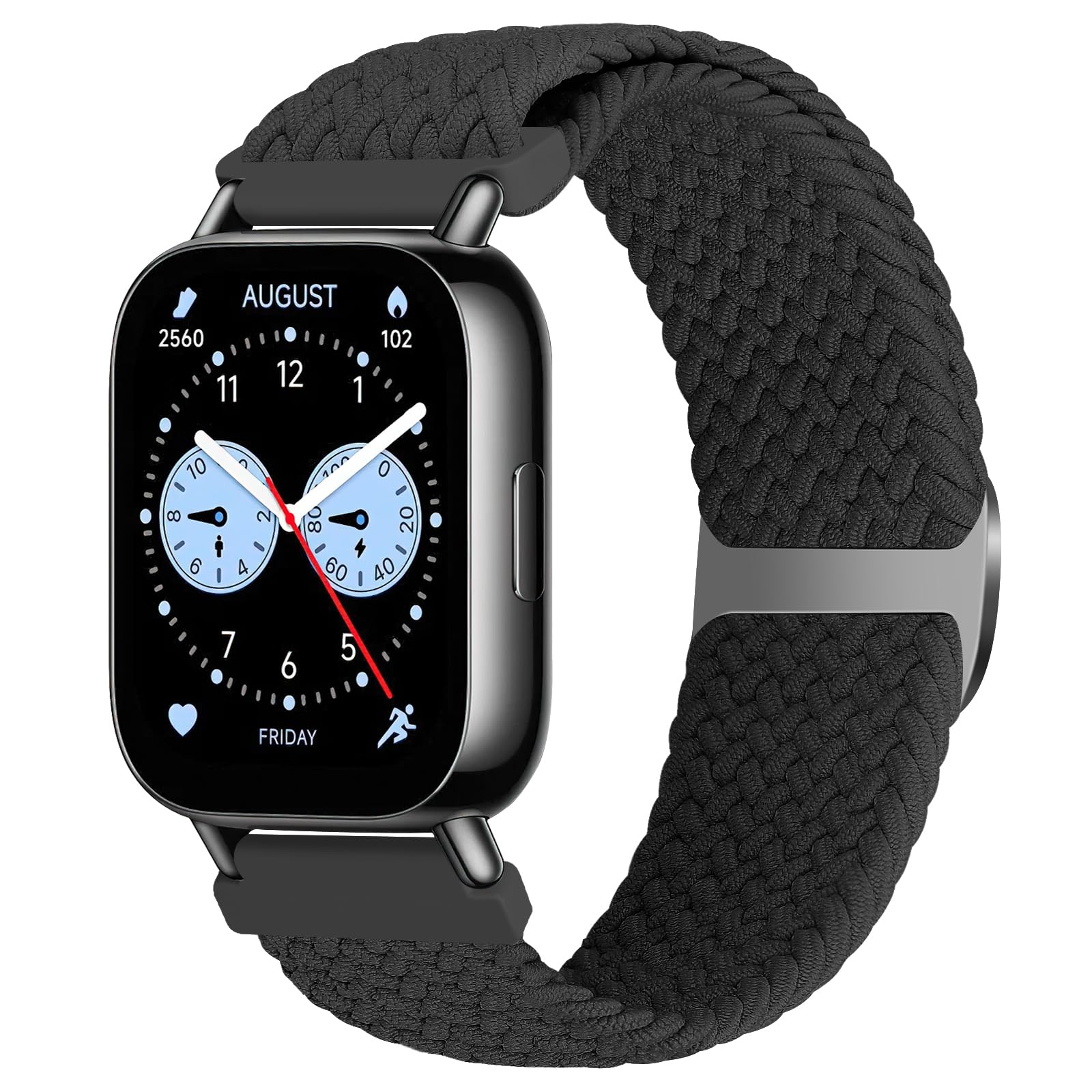 Correas compatibles con Xiaomi Redmi Watch 5 Lite/Active para mujeres y hombres, pulsera de repuesto de nailon trenzado elástico ajustable para Redmi Watch 5 Active/Lite