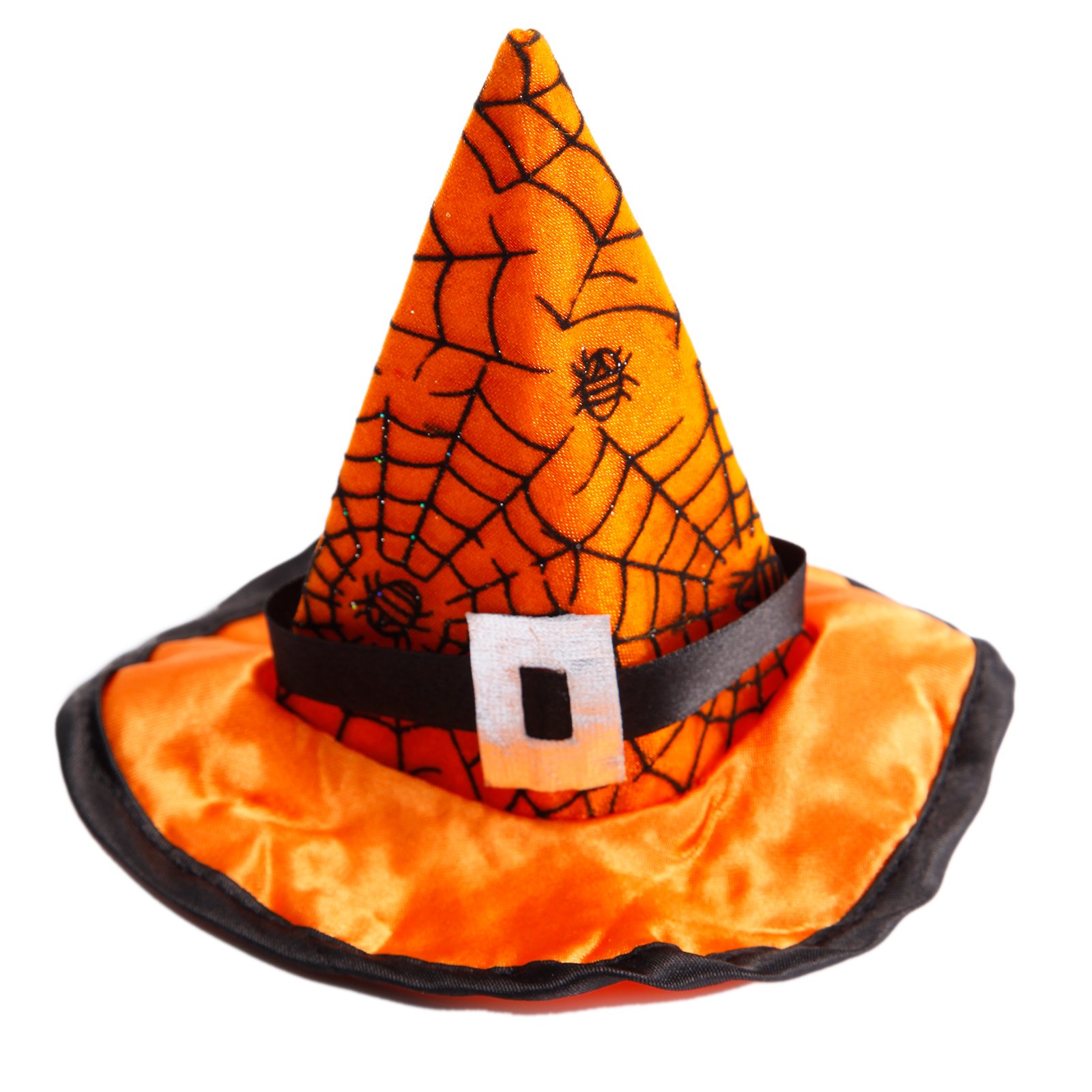 Amazon.co.jp: クモ柄ホラー系 ミニ魔女帽子 三角帽子デザインの