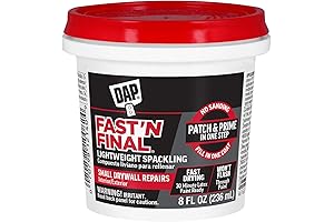 Dap 12140 Fast 'N Final Spackling Putty Wall Fix for Interior & Exterior Use