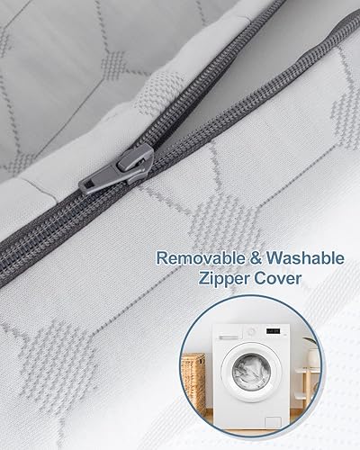 Miniatura 5 de Sleepmax - Cubrecolchón de espuma viscoelástica de 4 pulgadas, tamaño Queen, carbón de bambú y gel refrigerante, diseño ventilado, certificado