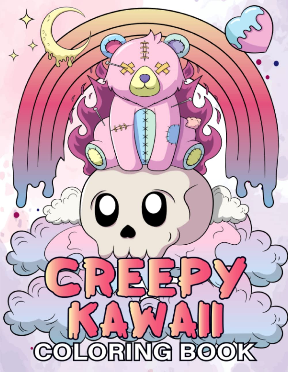 Creepy Kawaii Coloring Book: Cute and Creepy Horror Gothic Coloring Pages for Adults(Pastel Goth Coloring Book)