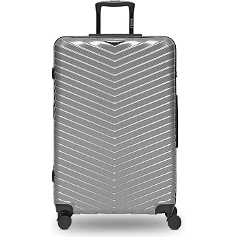 REDOLZ Ultralight Hard-Shell Check-in Suitcase Large XL Trolley Shiny Surface 50 x 32 x 76 cm with Expansion Pleat 3 cm Expandable Only 4.3 kg 4 Wheels & TSA Lock Essentials 18