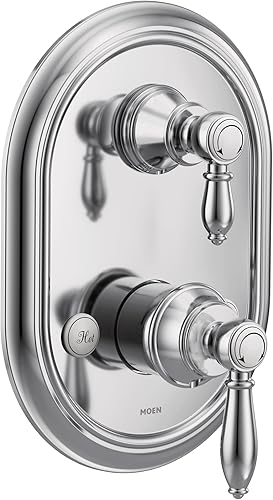 Miniatura 5 de Moen UTS4311ORB Weymouth M-CORE - Moldura de ducha de 2 manijas con transferencia integrada, requiere válvula, bronce aceitado