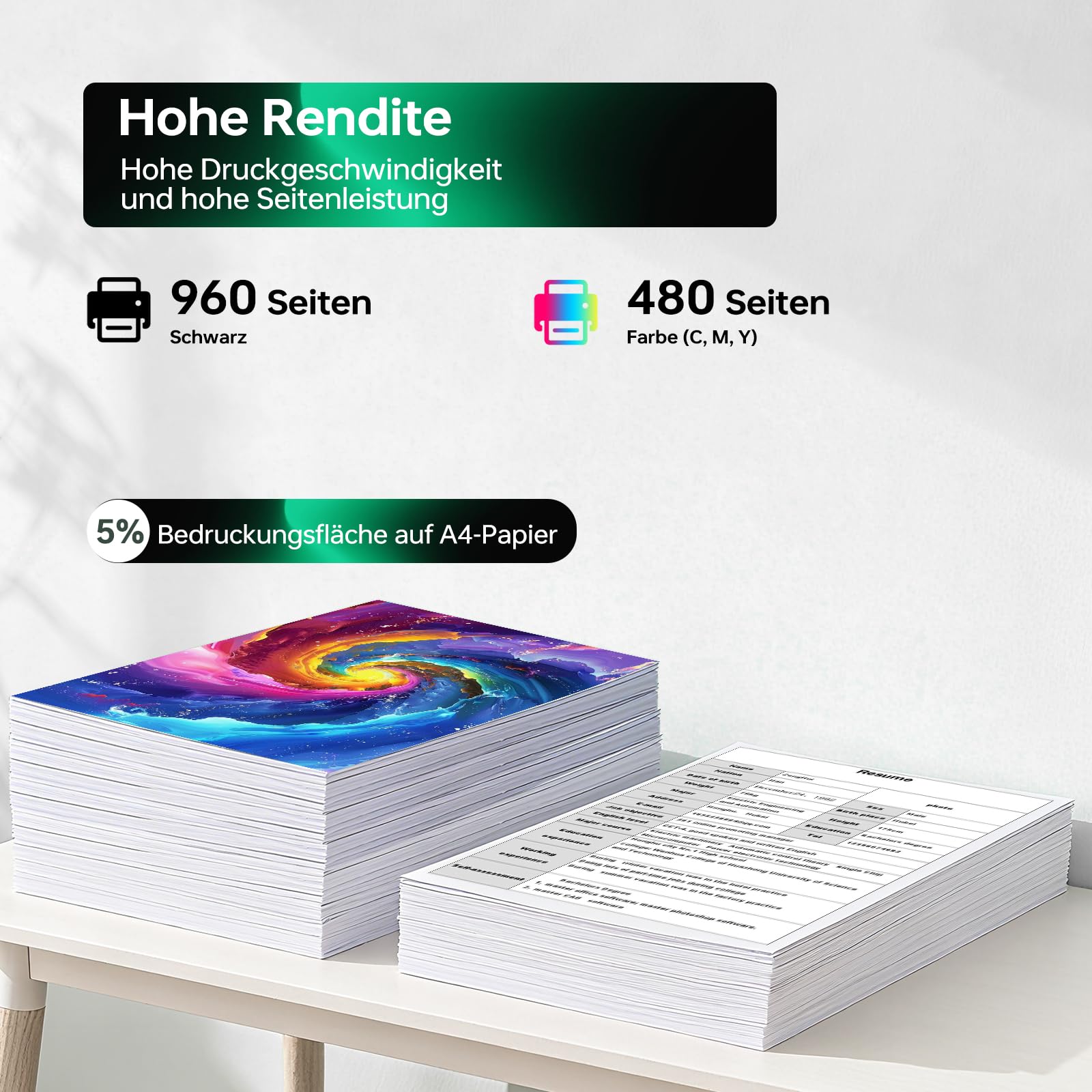 937 Tintenpatronen-Kombipack, kompatibel für HP 937XL und 937e-Serie | Ersatz für HP OfficeJet Pro 9110b, 9120b, 9130b, 9730, 9110e, 9120e, 9122e, 9125e, 9130e, 9132e, 9730e, 9720e.(4er-Pack)