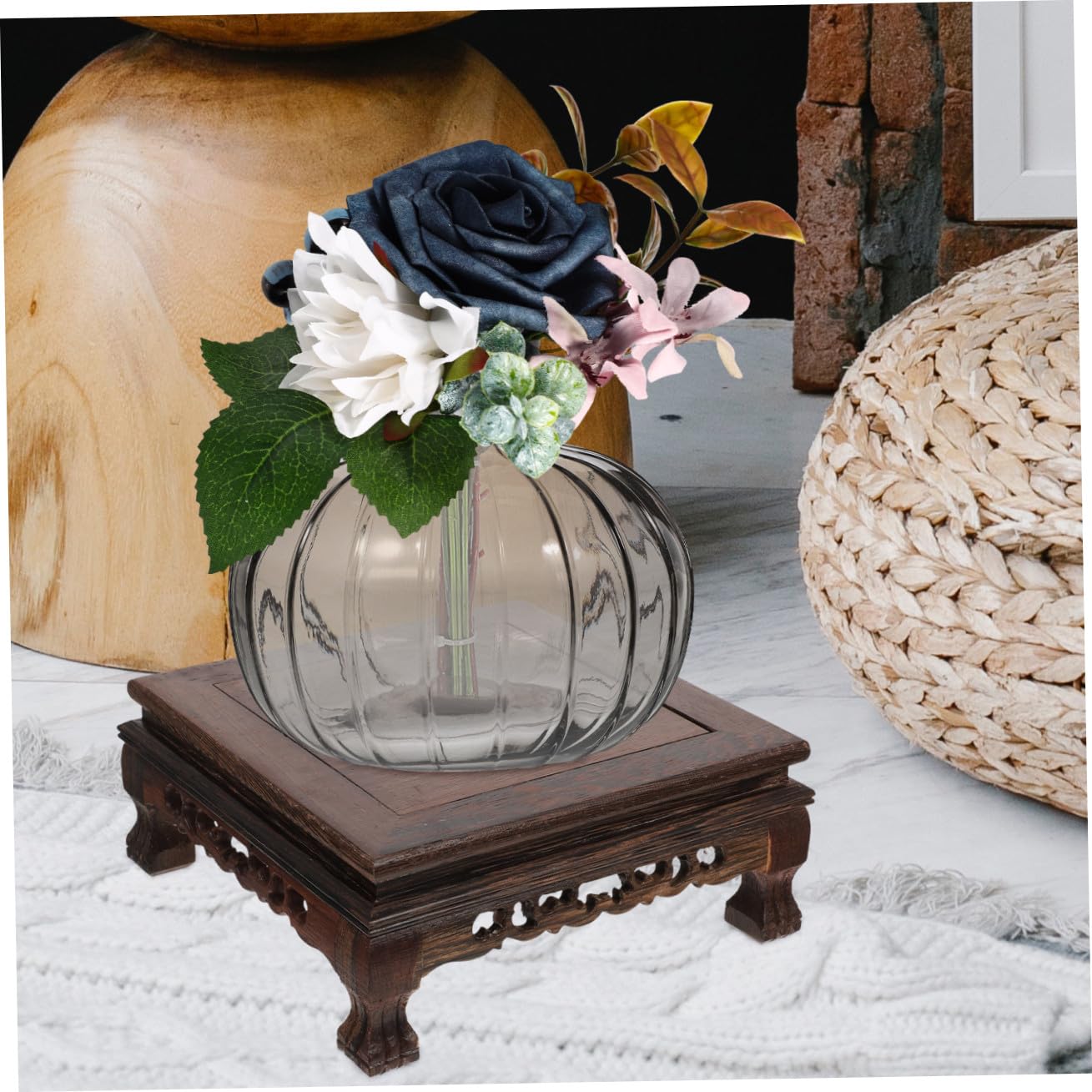 Cabilock adornos artesanales light decoración oficina decoración de mesa jardinera para plantas de interior ornamento estantes de almacenamiento estante de adorno artesanía
