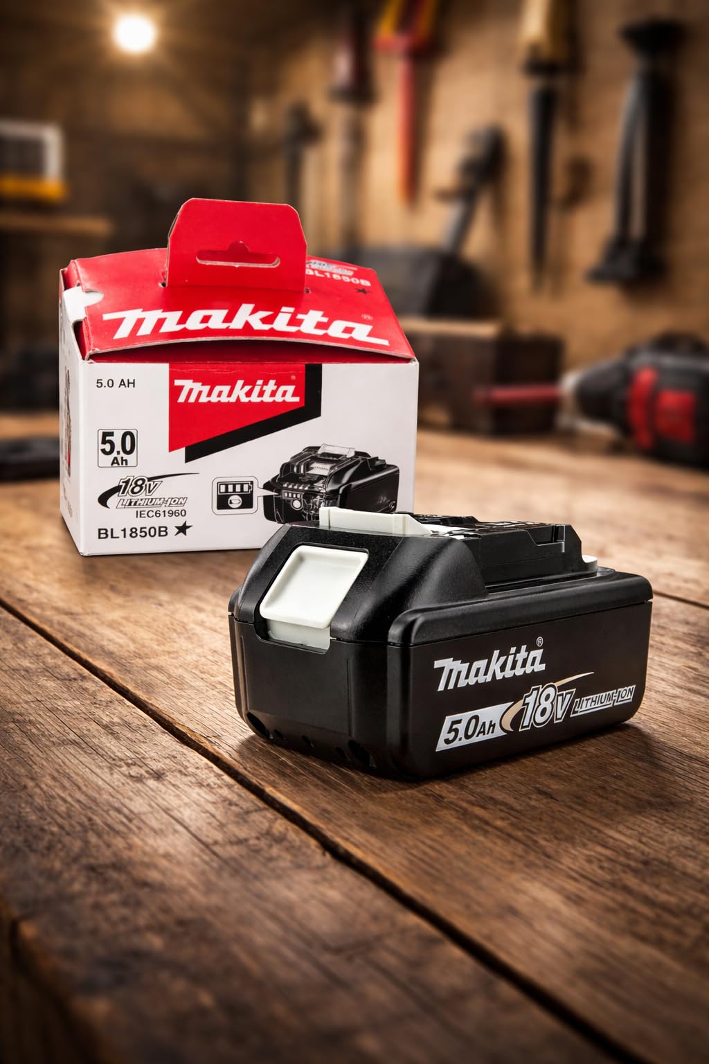 Batteria di ricambio da 18 V 5,0 Ah compatibile con Makita BL1850B | Batteria agli ioni di litio per utensili LXT