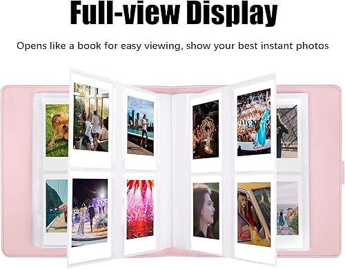 Miniatura 8 de Álbum de fotos de 256 bolsillos para cámara instantánea Fujifilm Instax Mini, cubierta de cuero, álbum de fotos para cámara instantánea Instax Mini