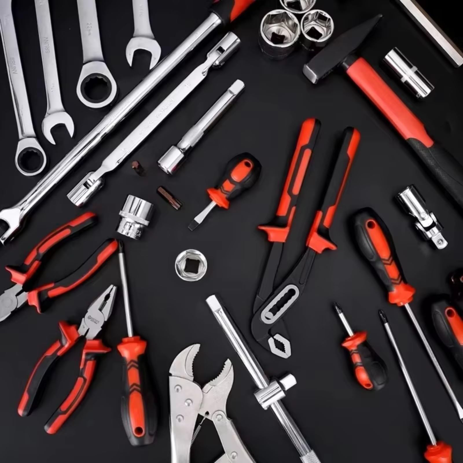 Maletín herramientas multiusos Juego Herramientas Llave Kit Reparación Automóviles Llave Hexagonal Juego Almacenamiento De Estuche Rígido Herramienta Y Estuche De Trinquete