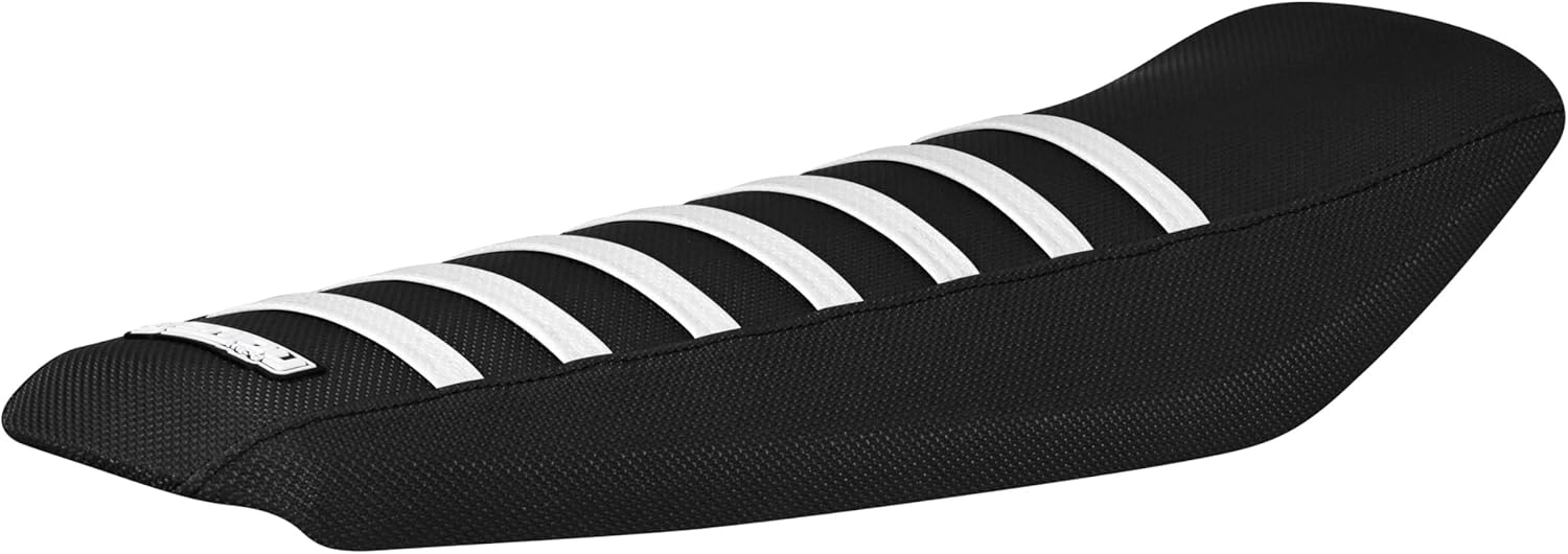 Enjoy Mfg Seat Cover - Compatible with Rawrr Mantis X eMoto Bike_#536 (Black Sides/Grey top/Black Ribs)