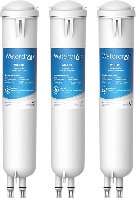 Waterdrop 4396841 Refrigerator Water Filter, Replacement for Whirlpool