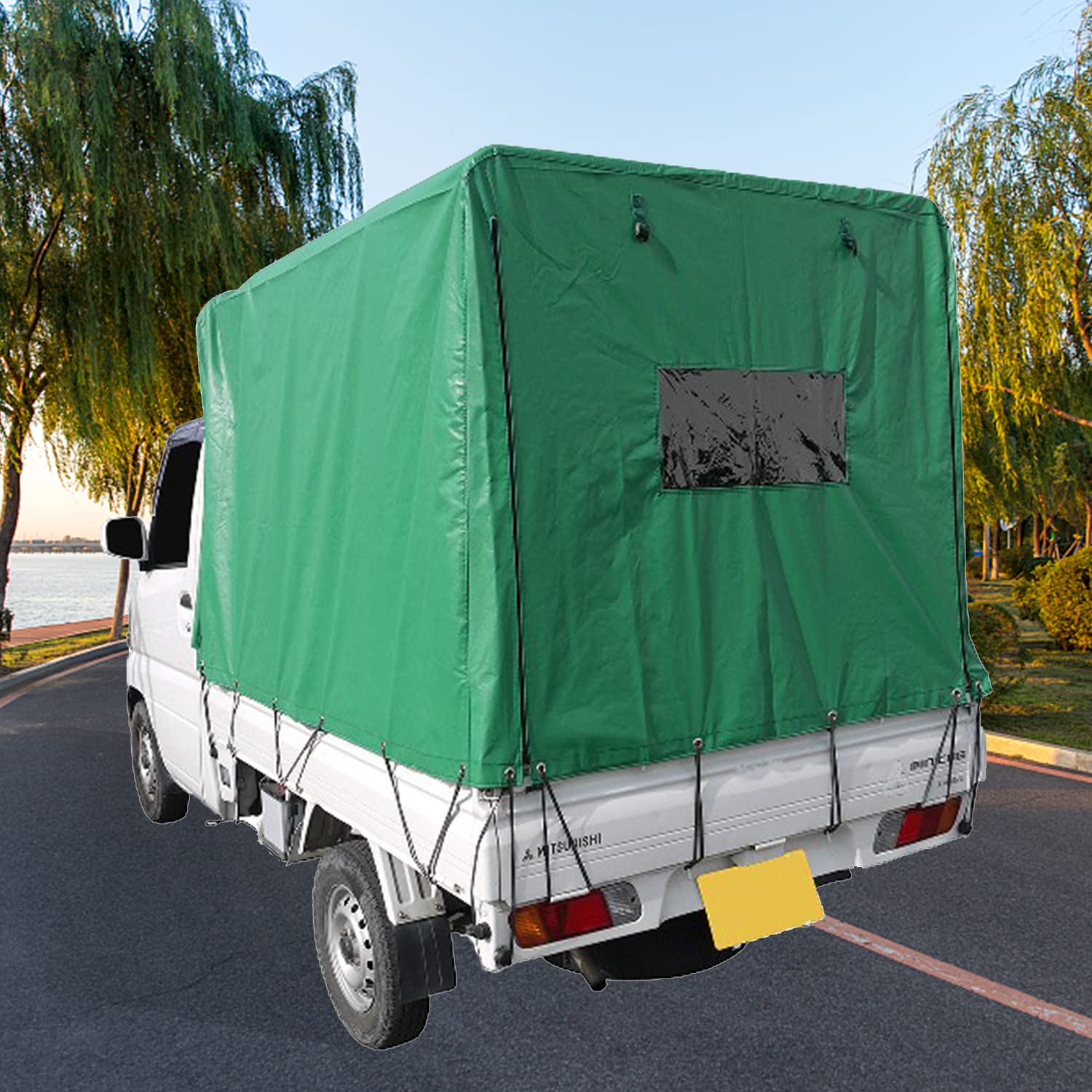 Amazon.co.jp: OKAYES 軽トラック幌 軽トラ 幌シート 防水 PVC素材
