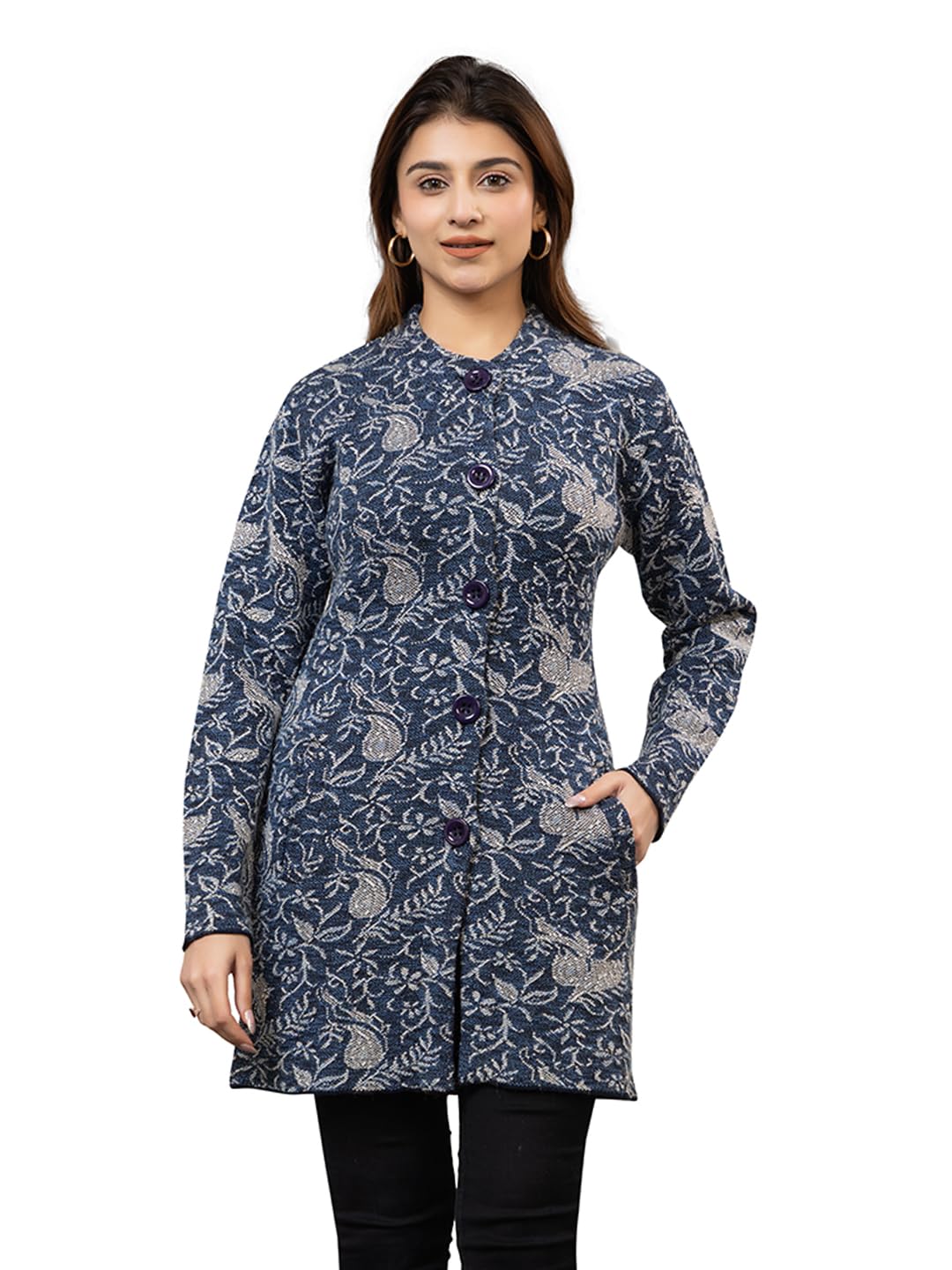 twenty me Women's Open Front Longline Knit Cardigan Sweater Soft and Warm Cardigan with Side Pockets Casual & Lightweight Cover-Up (4701-New)-picture-28