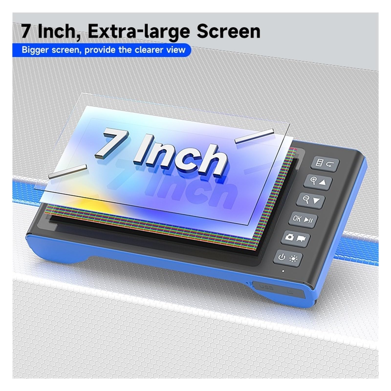 Endoscopio, Schermo Endoscopio Videocamera HD1080P Lente singola doppia tripla HD1920 Tubo sonda USB con messa a fuoco automatica da 5,0 MP(3.5m,5.5MM Single Lens)