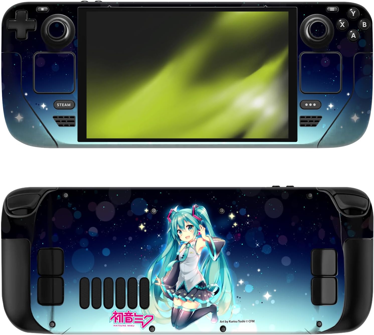 Head Case Designs Officially Licensed Hatsune Miku Night Sky Graphics Vinyl Sticker Skin Decal Cover Compatible with Steam Deck OLED