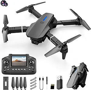 Mini Drone With Camera Remote Control Drones With Screen Display 2.4G Headless Mode, One Key Take off/Landing RC Quadcopter Altitude Hold For Kids Adults Fpv Drone Birthday Gifts for Men Women