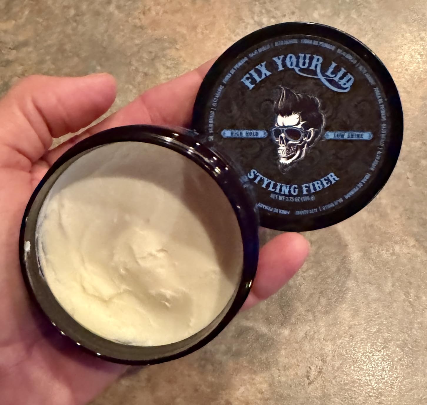Fix Your Lid-Hair Styling Fiber for Men's and Boys' Short, Choppy Hair Types with High Hold and Low Shine, Infused with Pleasant Citrus Scent, Paraben and Phthalate Free,3.5 oz