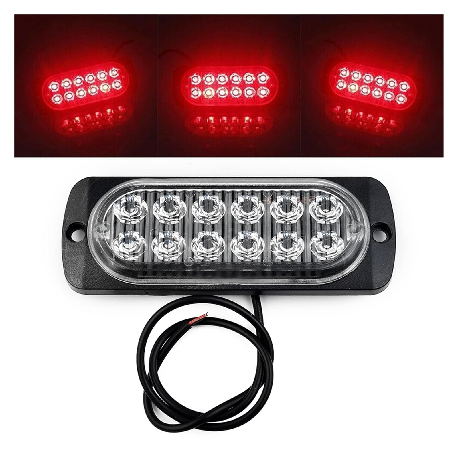 Blocchi luci antinebbia Off-road Car Trailer Camion Sicurezza Urgente Nebbia Di Lavoro Lampada A Luce Rossa DC 12V ~ 24V - Luce Urgente Dissipazione Rapida Del Calore