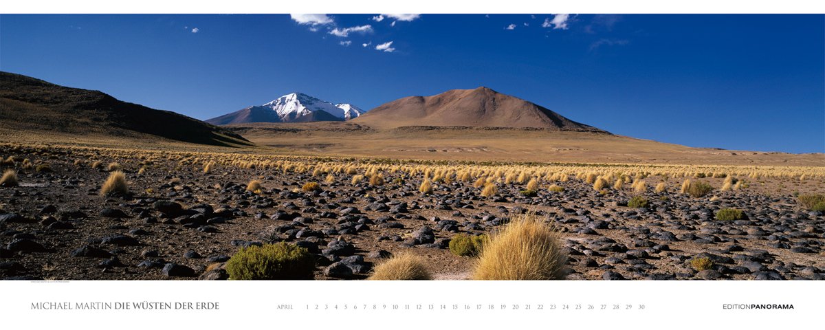Die Wüsten der Erde - Magnum Kalender immerwährend: Mit englischem, immerwährendem Kalendarium. Text dtsch.-engl.