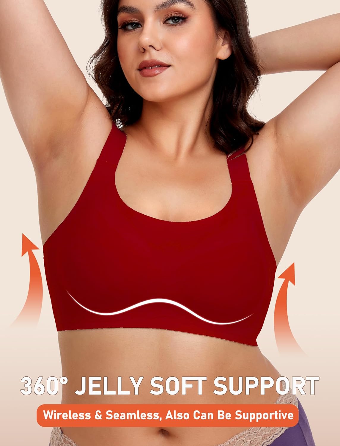 Gailife Womens Wireless Push Up Bras for Women No Underwire Seamless Full Coverage Supportive T Shirt Everyday Bras - Image 2