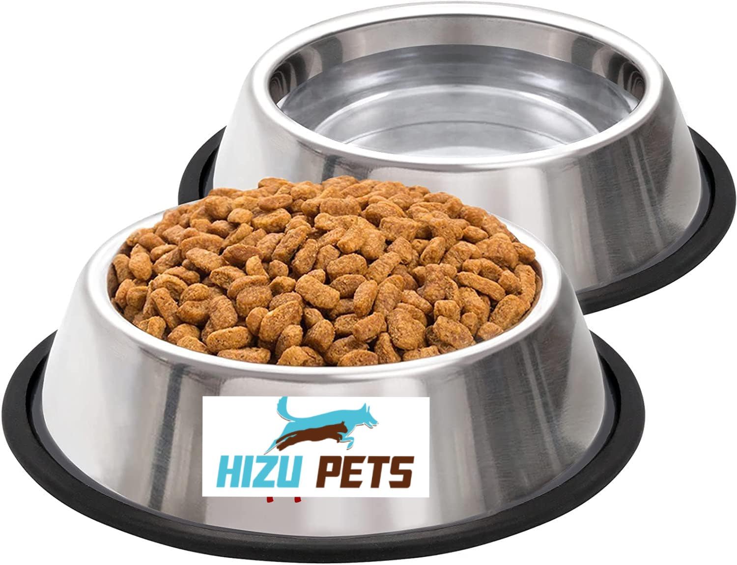 Hizu Pets 2 Piece 200ml Cat Food Bowls,Cat Bowls, Cat Protection Set,Dog Bowls.Non-Slip Stainless Steel Cat Bowl, Water Bowl, Cat Bowl, Cat Bowls and Drinking for Pets (B0CJRBC7HP) Amazon Price History, Amazon Price Tracker