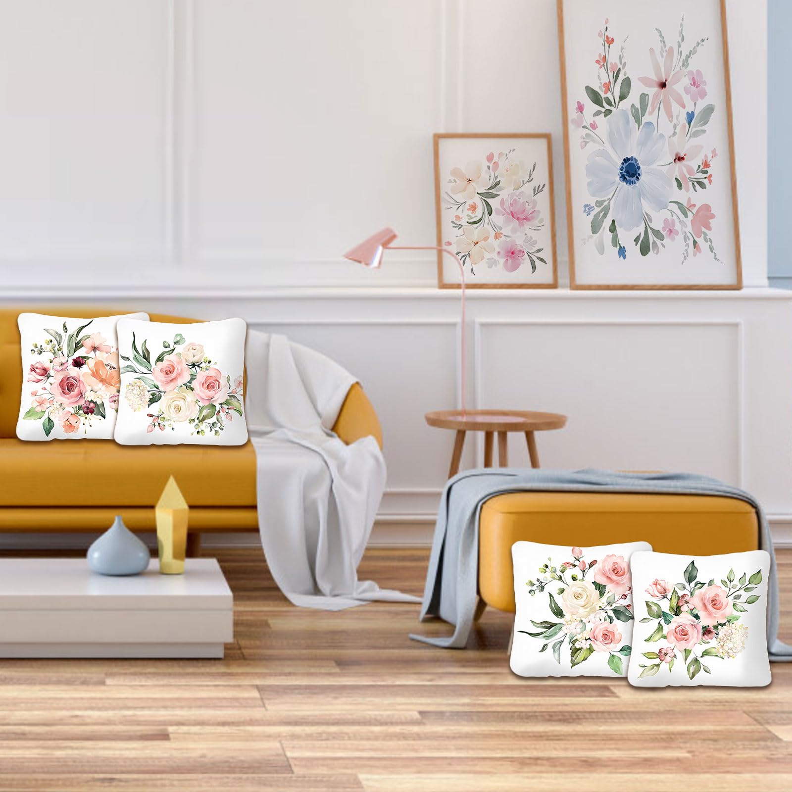 Betadistor Spring Summer Cushion Covers 4-Pack - Image 2