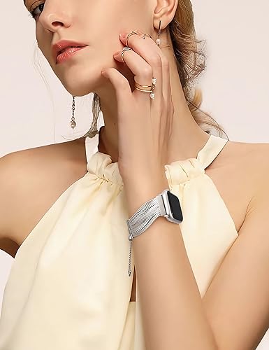 Miniatura 2 de Wearlizer Compatible con Apple Watch Band para mujeres de 1.496 pulgadas, 1.575 pulgadas, 1.614 pulgadas, 1.732 pulgadas, 1.654 pulgadas, 1.772