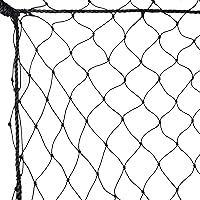 Vista 1 de TNZMART Red de respaldo de béisbol negra Red de práctica de béisbol Red de barrera deportiva duradera Red de bateo para béisbol