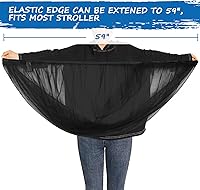 Vista 2 de Mosquitera de bebé para cochecito, red de insectos reutilizable para cochecito, corrales, Pack N Plays y mini cuna portátil, portátil y duradera