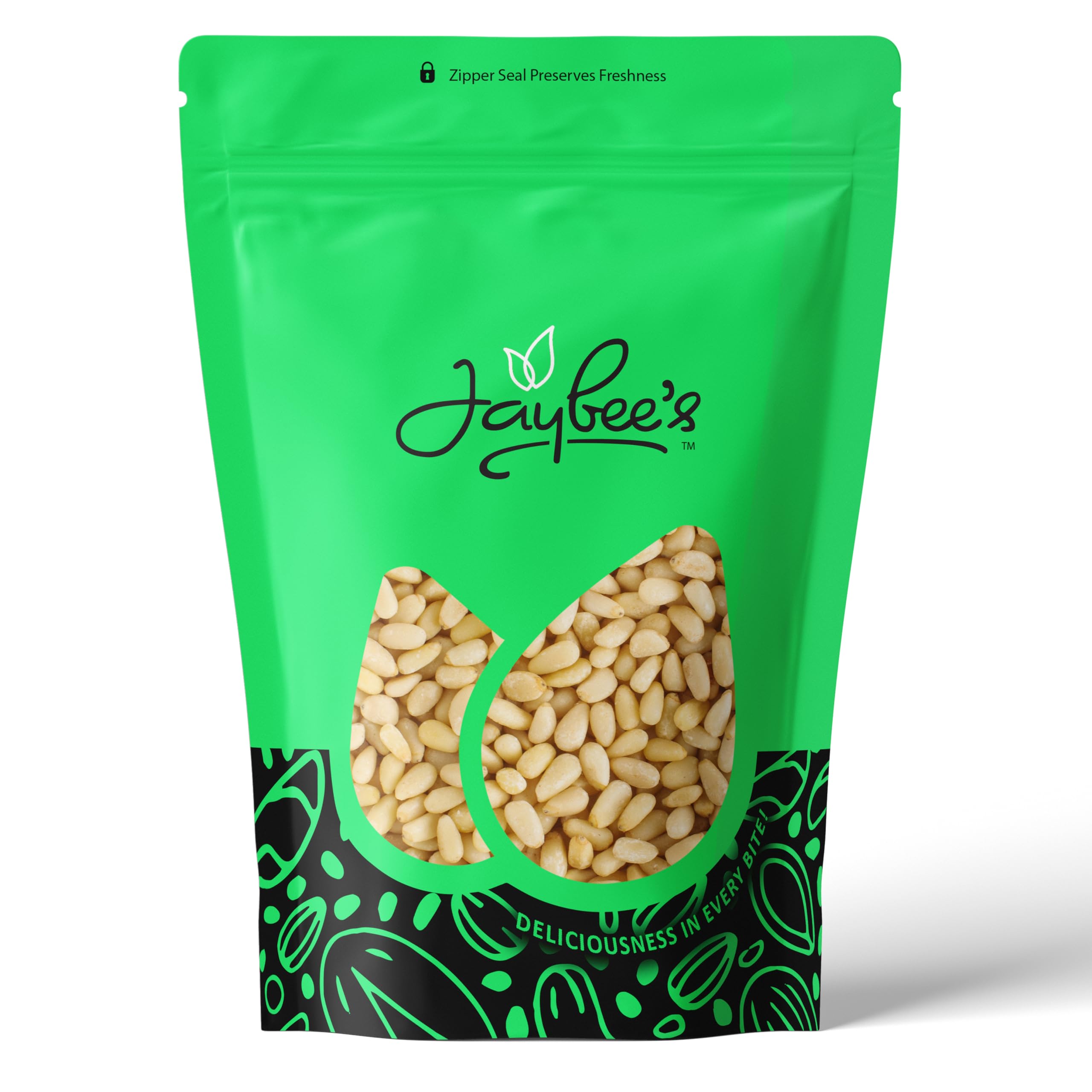 Pine Nuts Raw 2 Lbs (32 oz) | Whole & Natural Unsalted Pignolias | Healthy Protein Snack and Versatile for Cooking, Baking, Salads, Pesto Sauce |Vegan, Keto, Paleo Friendly, Gluten Free, Compare to
