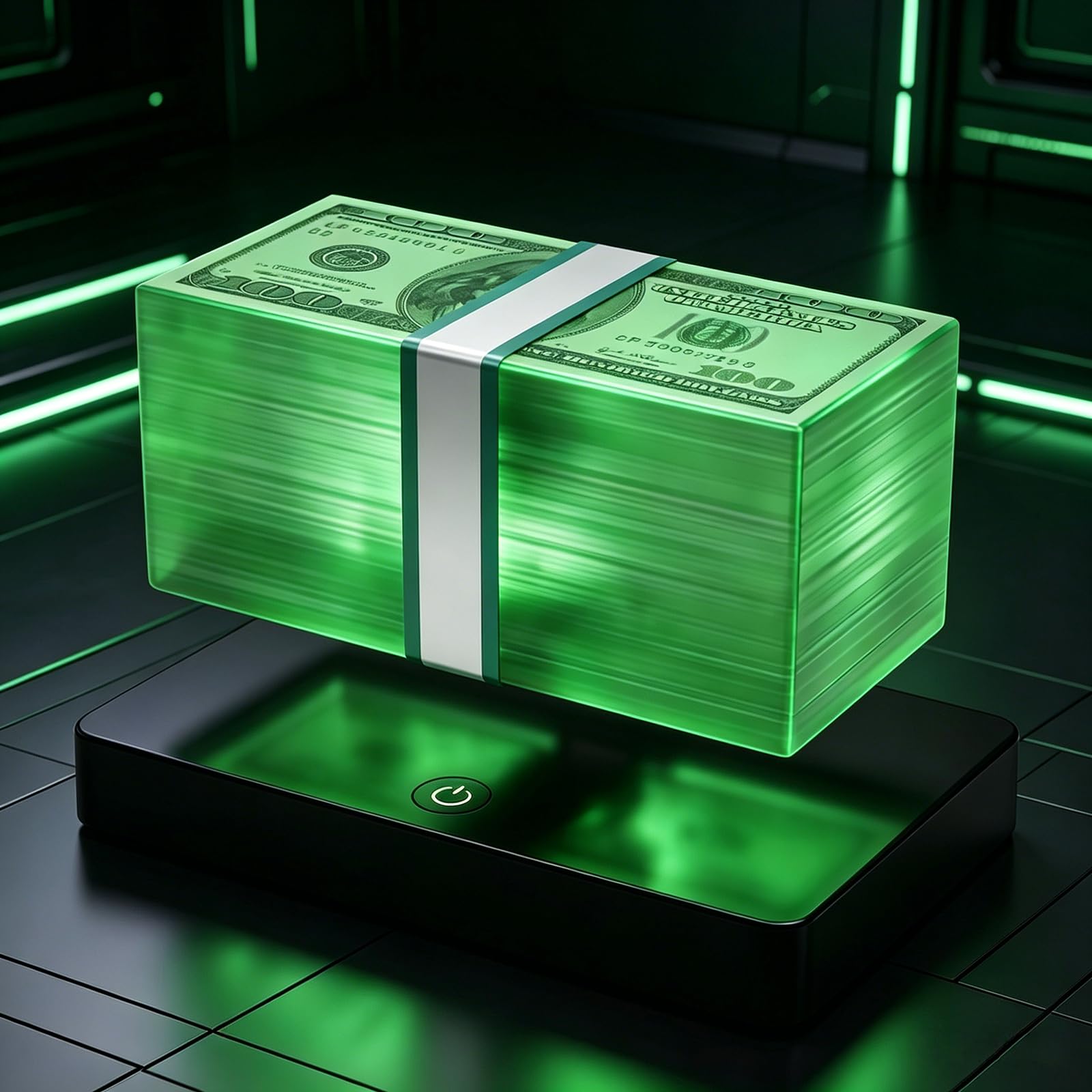 Lampe à lévitation magnétique dollar flottant LED 360