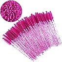 Pimoys 100 pcs Disposable Eyelash Mascara Brushes, Wands Applicator Eyebrow Brush Makeup Kit, Eyebrow Castor Oil Brush Makeup Tool