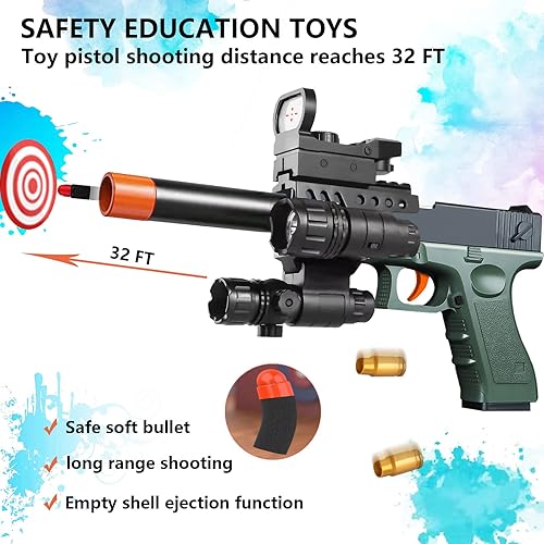 Miniatura 2 de Pistola de juguete balas de espuma suave pistola de juguete suave de seguridad una pistola de juguete genial Gran regalo para niños y niñas edición