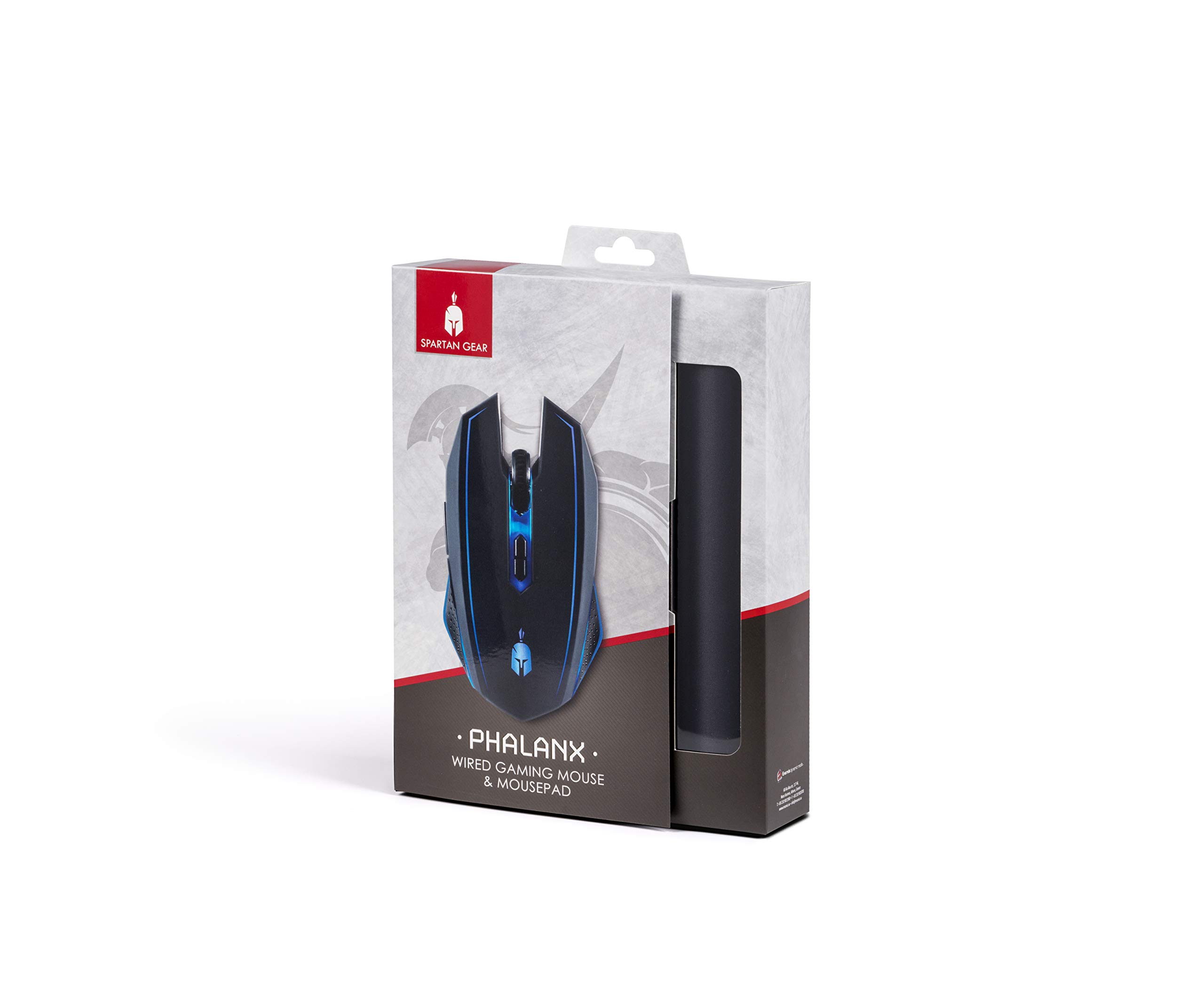 Spartan Gear Phalanx Wired Gaming Mouse & Mousepad- Pc