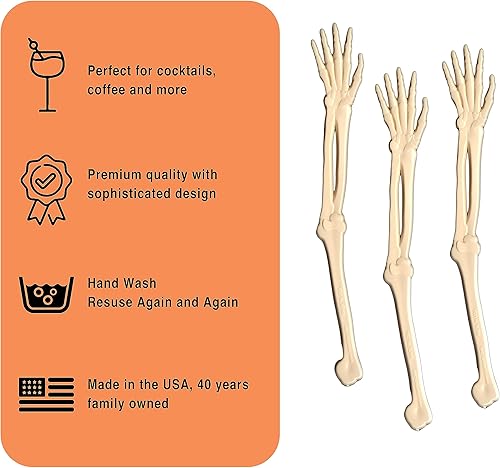 Miniatura 3 de Agitadores de café y cócteles, palitos de plástico reutilizables para bebidas, 24 palitos de swizzle, uso como adorno de cóctel o mezcladores de