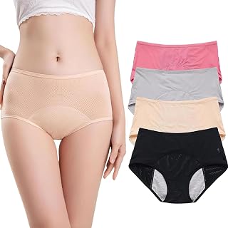 Everdries Leakproof Ladies Underwear,Washable & Reusable Leakproof Panties for Women Over 60,Incontinence Underwear for Women