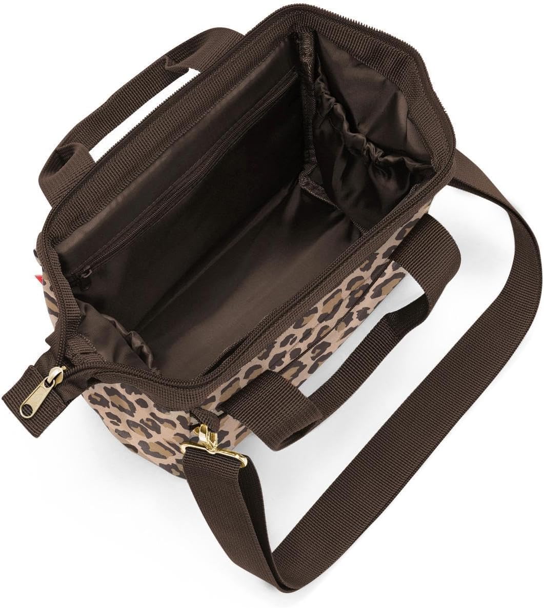 reisenthel Allrounder Cross - Small Crossbody Bag with Removable and Adjustable Shoulder Strap - Made of Water-Repellent Material, Leo Macchiato, One Size, Sport